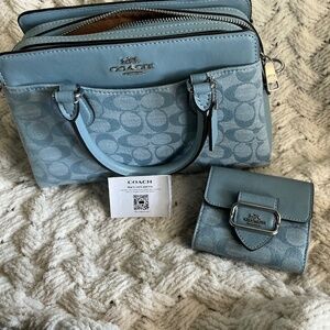 Coach Mini Darcie Carryall and matching wallet